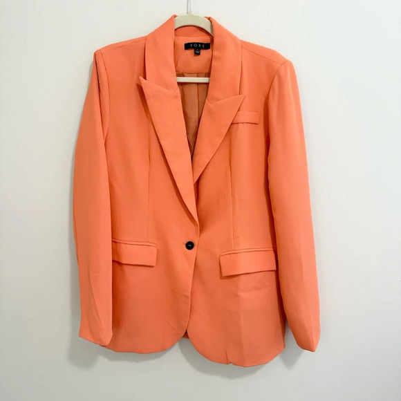 FORE NWOT Sherbet Orange Blazer - Picture 1 of 6